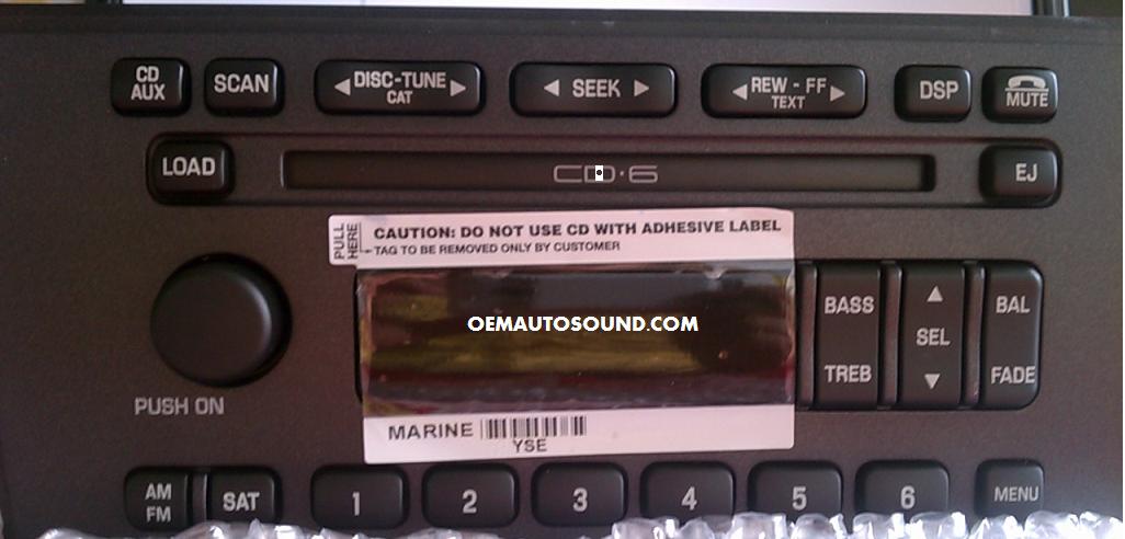 Ford Thunderbird Radio cd6 changer 4W6T-18C815-AE 2005 ford expedition radio wiring diagram 